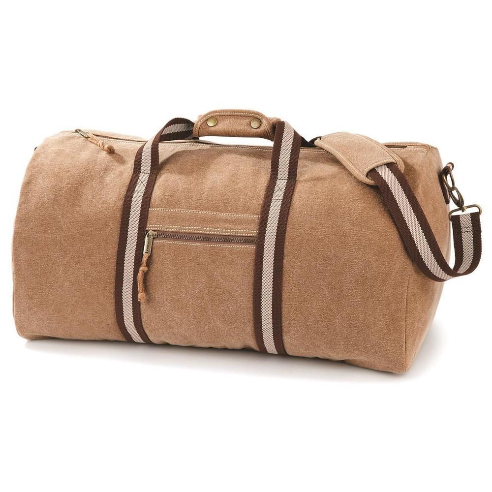 Quadra QD613 - Vintage Canvas Holdall Reisetasche