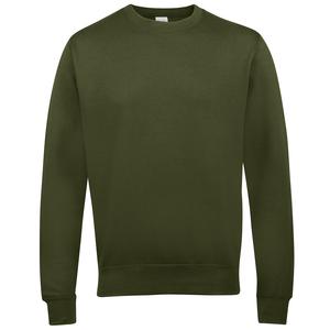 AWDIS JUST HOODS JH030 - Sweatshirt-Rundhals-Uni 280 Olive Green