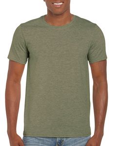 Gildan GD001 - Softstyle ™ Herren T-Shirt 100% Jersey Baumwolle Heather Military Green