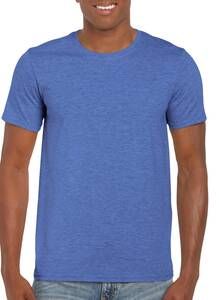 Gildan GD001 - Softstyle ™ Herren T-Shirt 100% Jersey Baumwolle Heather Royal