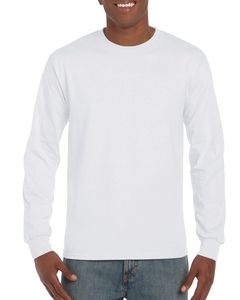 Gildan GD014 - Ultra Cotton ™ Langarm-T-Shirt Herren Weiß