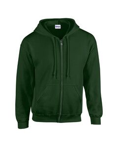 Gildan GD058 - HeavyBlend ™ Kapuzensweatshirt mit Reißverschluss Herren Waldgrün