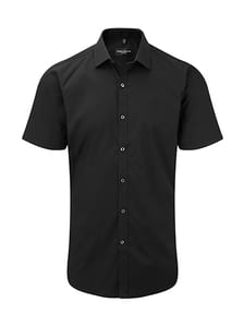 Russell Collection R-961M-0 - Men`s Ultimate Stretch Shirt Schwarz
