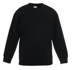 Fruit of the Loom 62-041-0 - Kinder Set-In Sweatshirt Schwarz