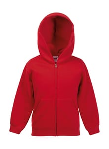 Fruit of the Loom 62-045-0 - Kids Hooded Sweat Jacket Rot