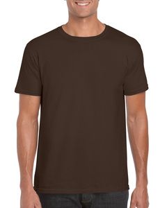 Gildan 64000 - Softstyle® Baumwoll-T-Shirt Herren Dunkle Schokolade