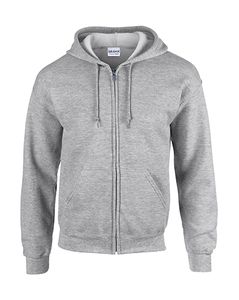 Gildan 18600 - Kapuzensweatshirt mit Reißverschluss Herren Sport Grey
