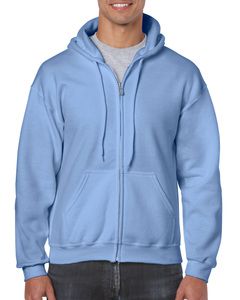 Gildan 18600 - Kapuzensweatshirt mit Reißverschluss Herren Carolina-Blau