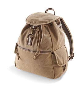 Quadra QD612 - Vintage Canvas Rucksack Sahara