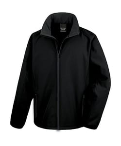 Result Core R231M - Bedruckbare Soft Shell Jacke Black/Black