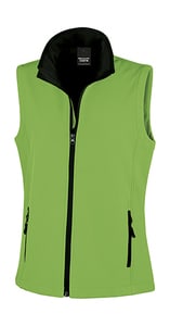 Result Core R232F - Bedruckbarer Damen Soft Shell Bodywarmer Vivid Green/Black