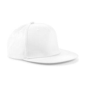 Beechfield B610 - 5-Panel Snapback Rapper Cap Weiß