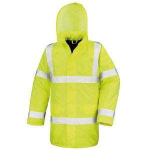 Result R218X - Warn-Mantel/Arbeitsmantel mit Reflektoren HI-Viz Yellow