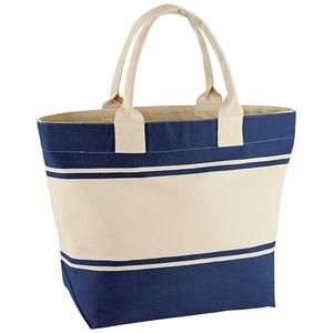 Quadra QD026 - Canvas Deck Bag und Strandtasche Navy / Natural