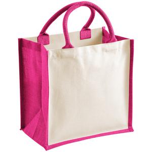 Westford mill WM421 - Jute-Tasche aus Baumwolle Fuchsie