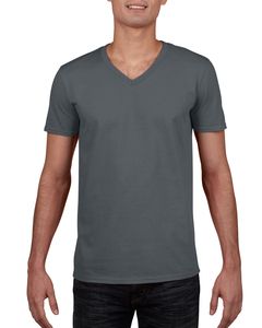 Gildan GI64V00 - Softstyle® V-Ausschnitt T-Shirt Herren Holzkohle
