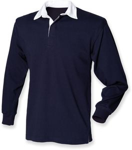 Front row FR109 - Kinder Rugbyshirt Langarm Navy/Navy