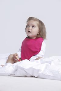 Larkwood LW082 - Baby Lätzchen aus 100% Baumwolle Pale Pink