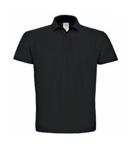 B&C BCID1 - Kurzarm Poloshirt für Herren Schwarz