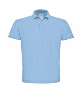 B&C BCID1 - Kurzarm Poloshirt für Herren helles blau