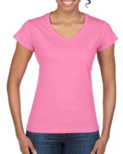 Gildan GN647 - Damen T-Shirt mit V-Ausschnitt aus 100% Baumwolle Azalee