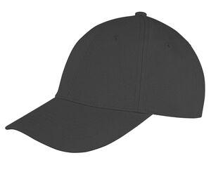 Result RC081 - Memphis Brushed Baumwolle Low Profile Cap Schwarz