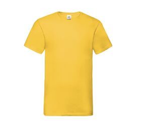 Fruit of the Loom SC234 - Valueweight T-Shirt mit V-Ausschnitt für Herren Sunflower