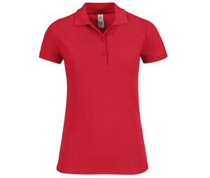 B&C BC409 - Damen Safran Timeless Poloshirt Rot