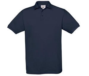 B&C BC410 - Herren Baumwoll Safran Poloshirt Navy