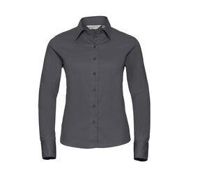 Russell Collection JZ16F - Langarmshirt Klassisch Twill-Hemd