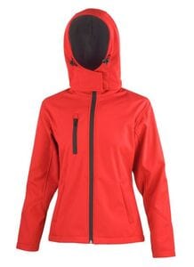 Result RS23F - Performance Kapuzenjacke Rot / Schwarz