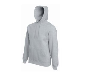 Fruit of the Loom SC270 - Herren-Sweatshirt aus Baumwolle mit Kapuze Heather Grey