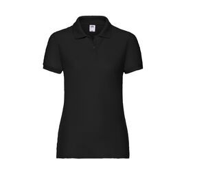 Fruit of the Loom SC281 - Ladyfit 65/35 Polo (63-212-0) Schwarz