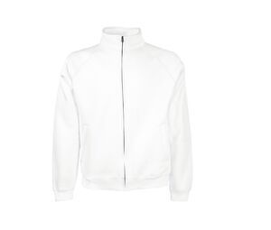 Fruit of the Loom SC365 - Herren Fleecejacke Weiß