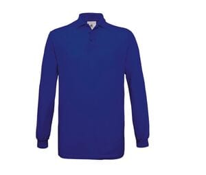 B&C BC425 - Langarm-Poloshirt aus 100% Baumwolle