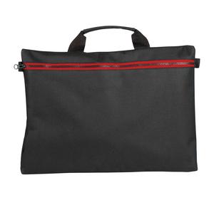 Black&Match BM901 - Tasche mit Reißverschluss Schwarz / Rot