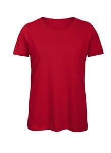 B&C BC043 - T-Shirt aus Bio-Baumwolle für Damen Rot