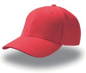 Atlantis AT076 - Unisex 6-Panel-Kappe Rot