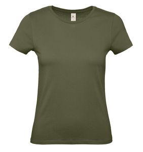 B&C BC02T - Damen T-Shirt aus 100% Baumwolle  Urban Khaki