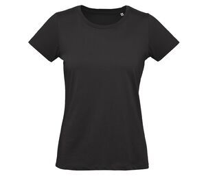 B&C BC049 - Damen T-Shirt 100% Bio-Baumwolle Schwarz