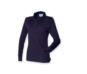 Front row FR101 - Damen Klassisches Rugby-Shirt Navy