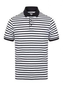 Front row FR230 - Striped Trikot -Polo -Hemd Weiß / Navy