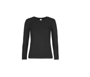 B&C BC08T - Langarm-T-Shirt für Damen Schwarz