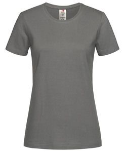 Stedman STE2620 - Rundhals-T-Shirt für Damen CLASSIC-T Organic Real Grey