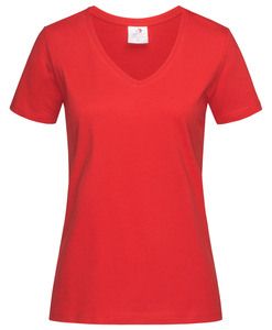 Stedman STE2700 - T-Shirt mit V-Ausschnitt für Damen Scharlachrot