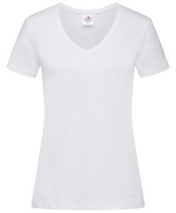 Stedman STE2700 - T-Shirt mit V-Ausschnitt für Damen Weiß