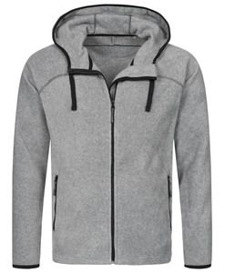 Stedman STE5040 - Kapuzen-Fleecejacke für Herren ACTIVE POWER Grey Heather