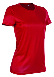 Stedman STE8100 - Rundhals-T-Shirt für Damen Interlock Active-Dry Crimson Red