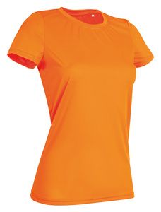Stedman STE8100 - Rundhals-T-Shirt für Damen Interlock Active-Dry Cyber Orange
