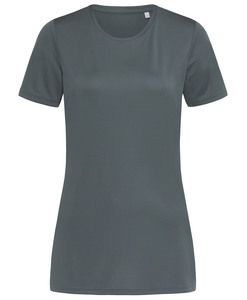 Stedman STE8100 - Rundhals-T-Shirt für Damen Interlock Active-Dry Granite Grey